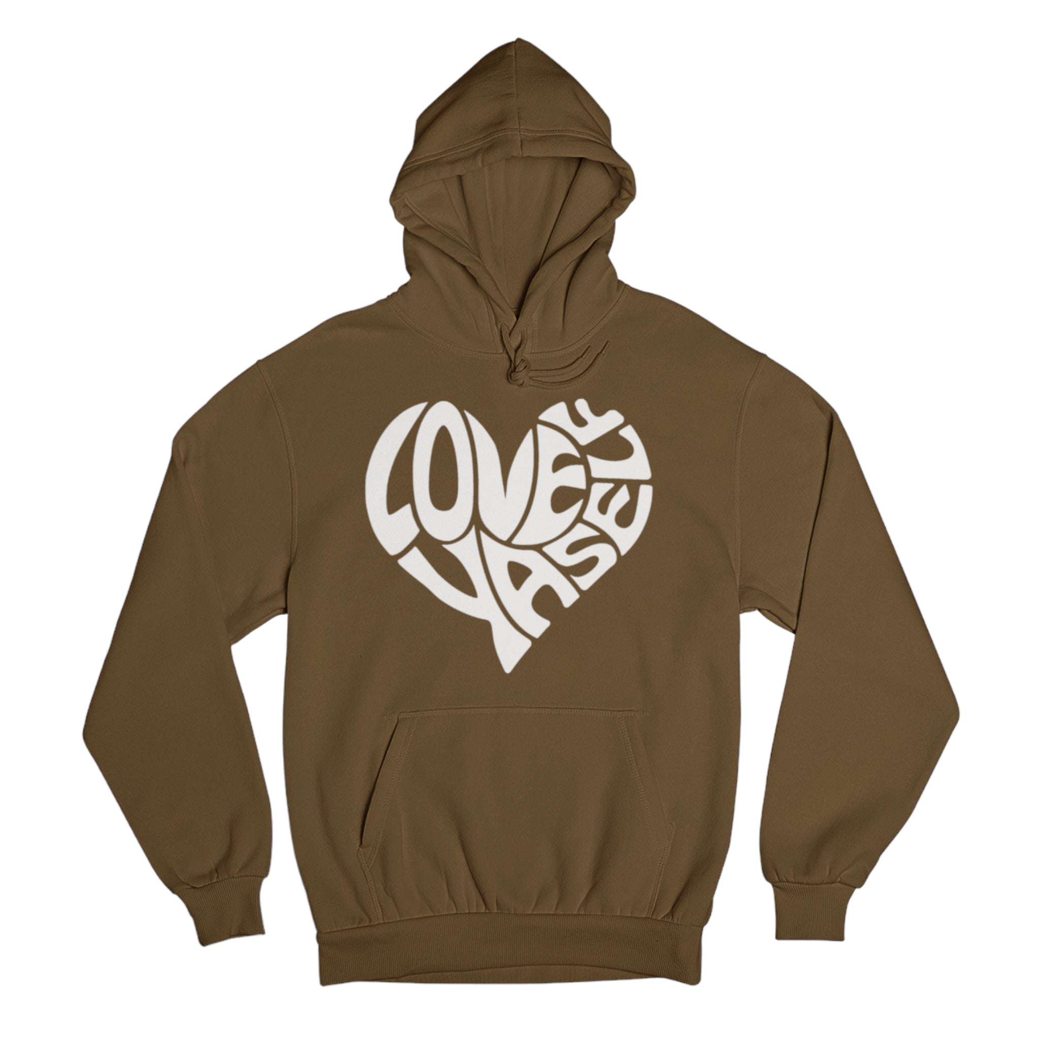 Brown & White Classic Love Yaself Hoodie