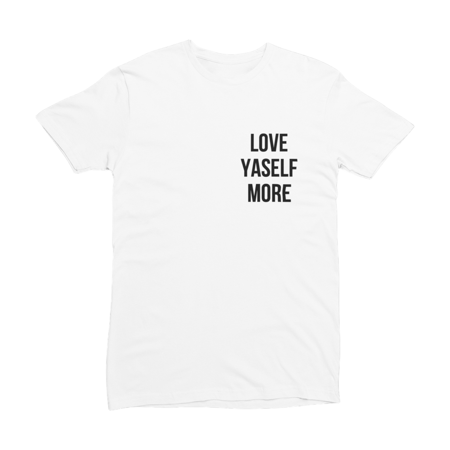 Love Yaself More White/Black Tee