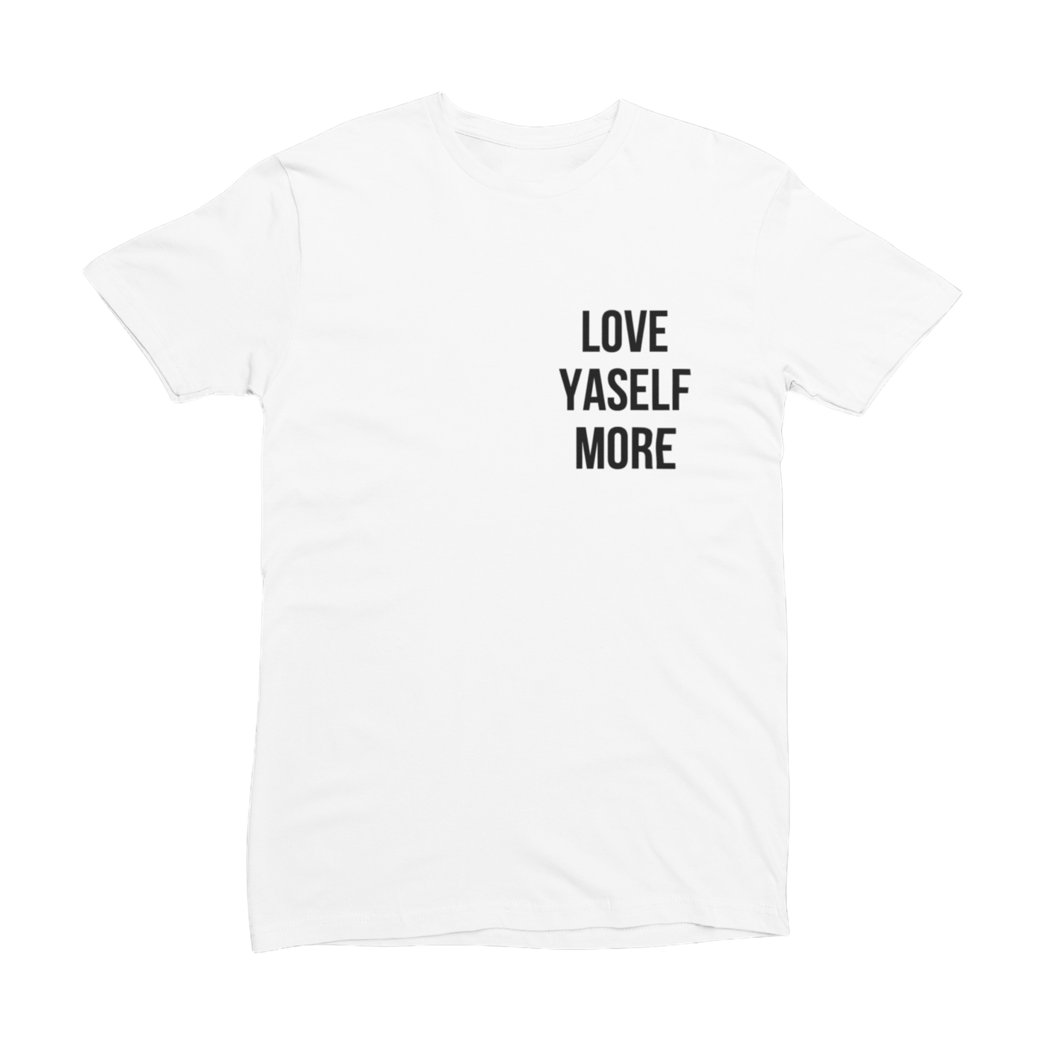 Love Yaself More White/Black Tee