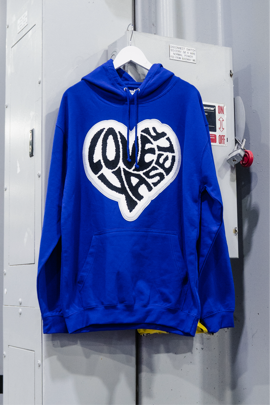 Blue/Black Patch Hoodie