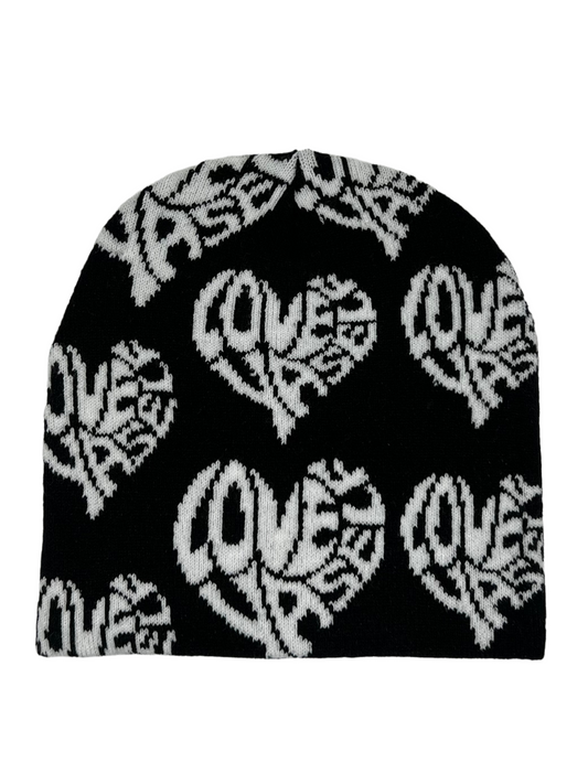 Black & White Love Yaself Beanie