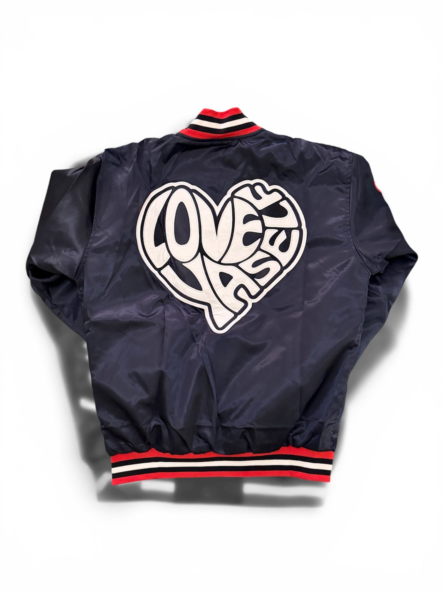 Navy Blue Love Yaself “Expression” Varsity Jacket