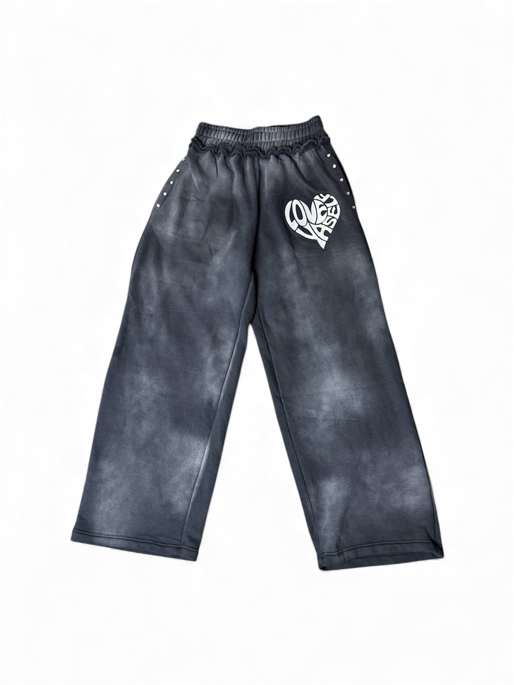 “Midnight” Love Yaself Acid Wash Sweats