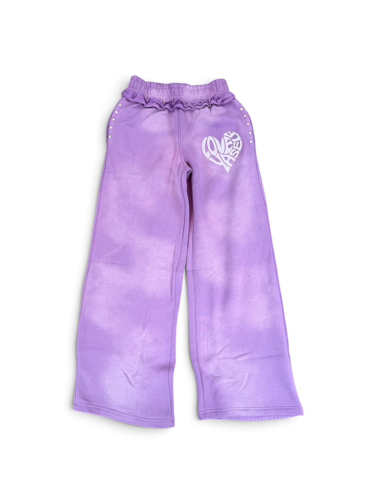 “Lavandula” Love Yaself Acid Wash Sweats