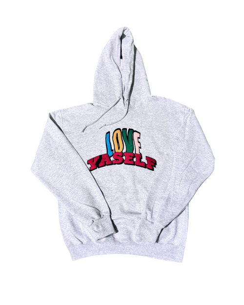 Ash Grey Love Yaself Ripple Effect Hoodie