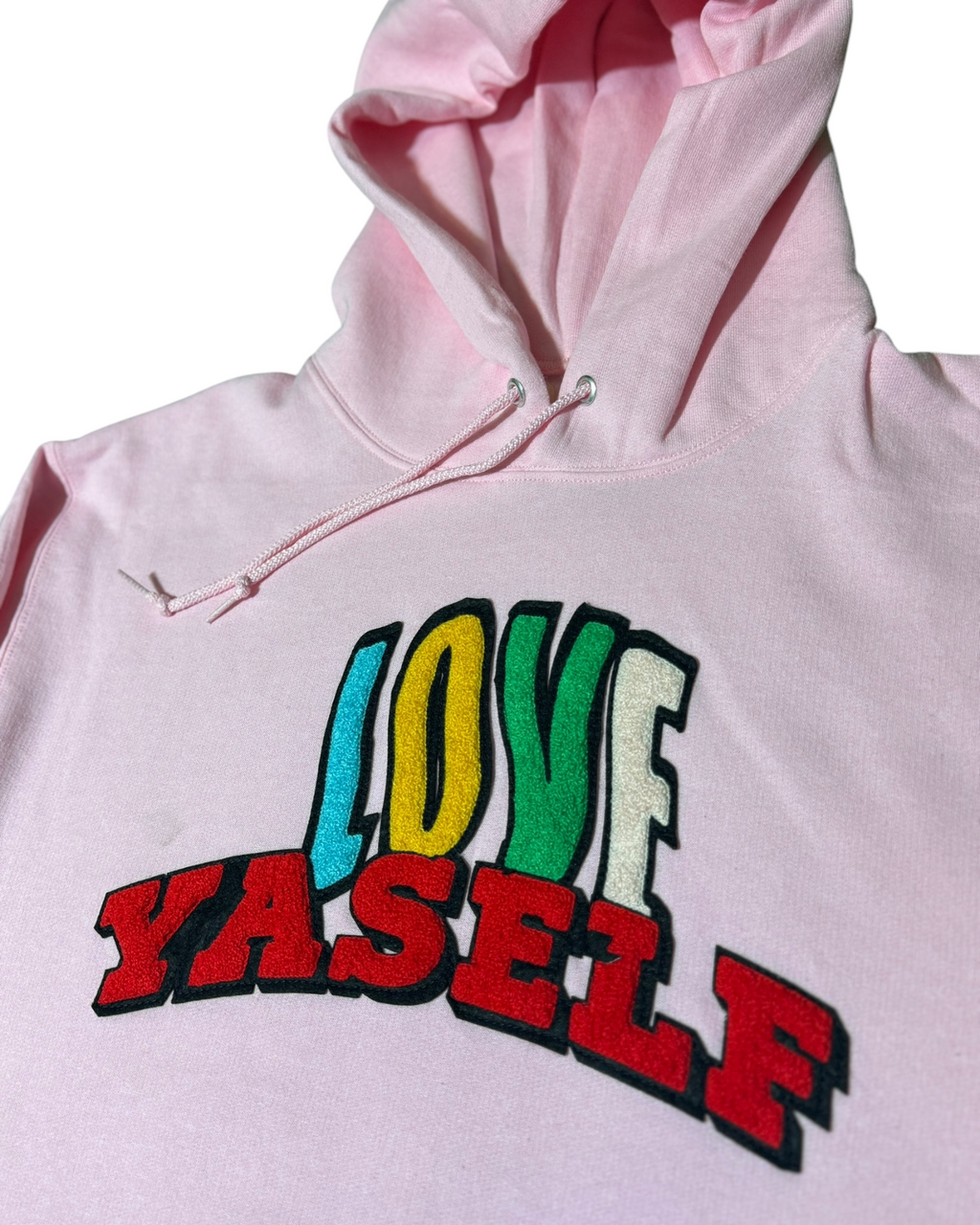 Light Pink Love Yaself Ripple Effect Hoodie