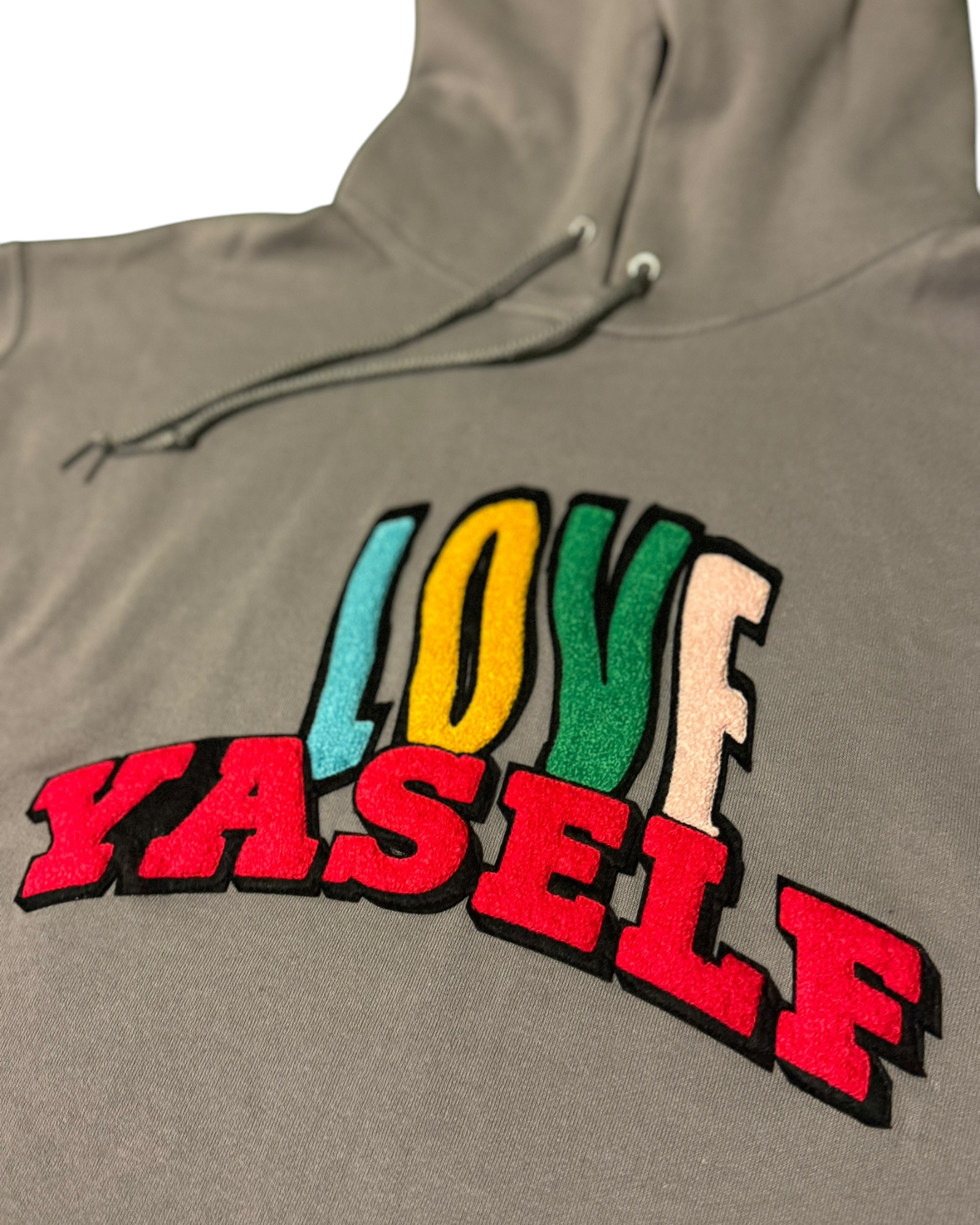 Charcoal Grey Love Yaself Ripple Effect Hoodie