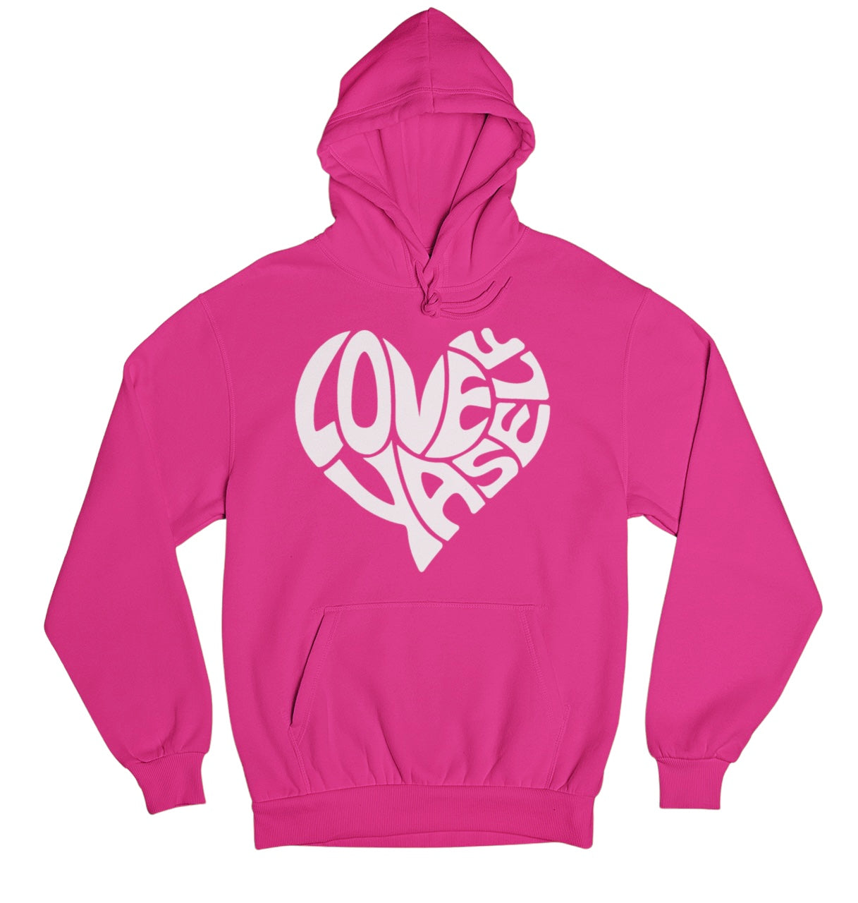 Cyber Pink Classic Love Yaself Hoodie