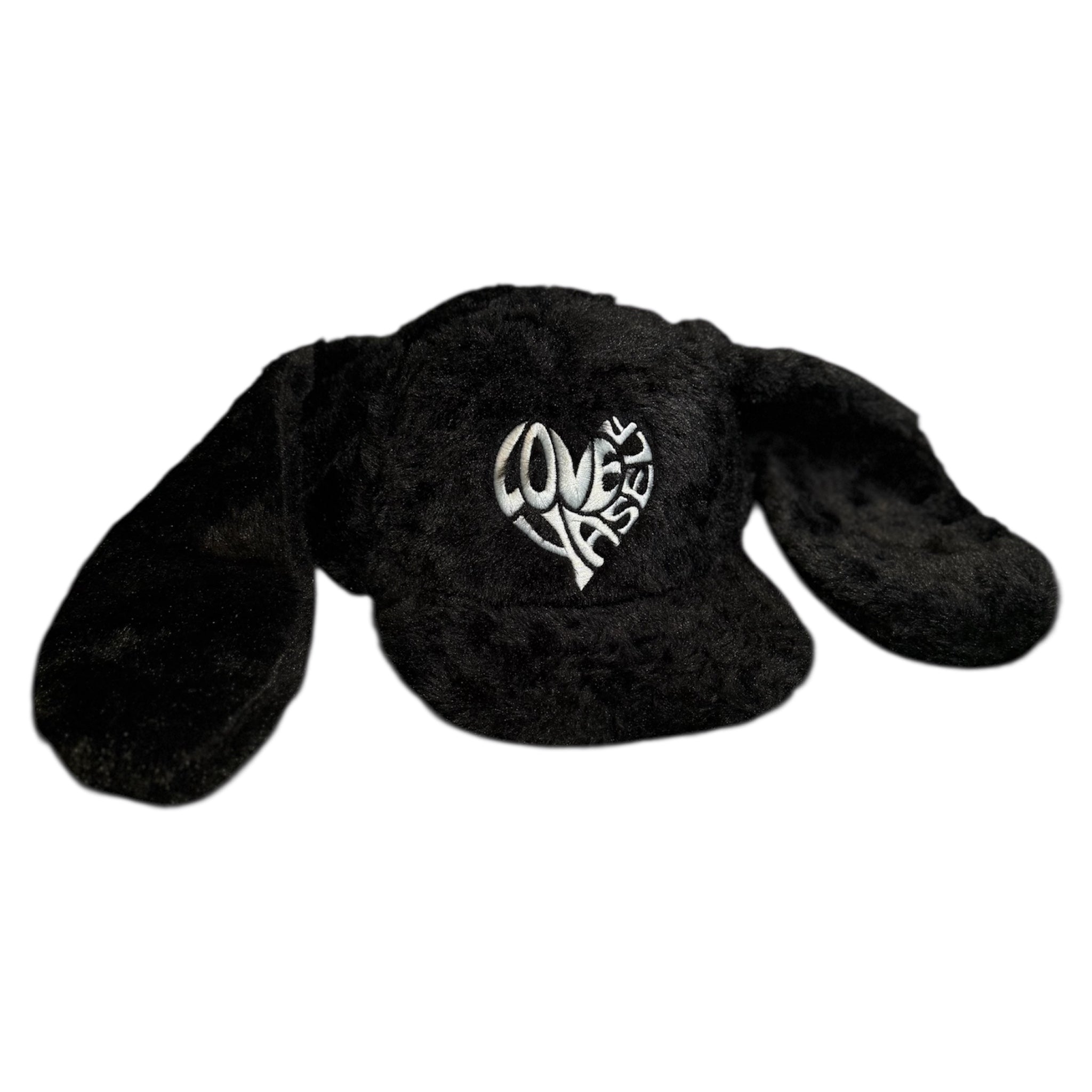 Love Yaself Fuzzy Bunny Ear Hat