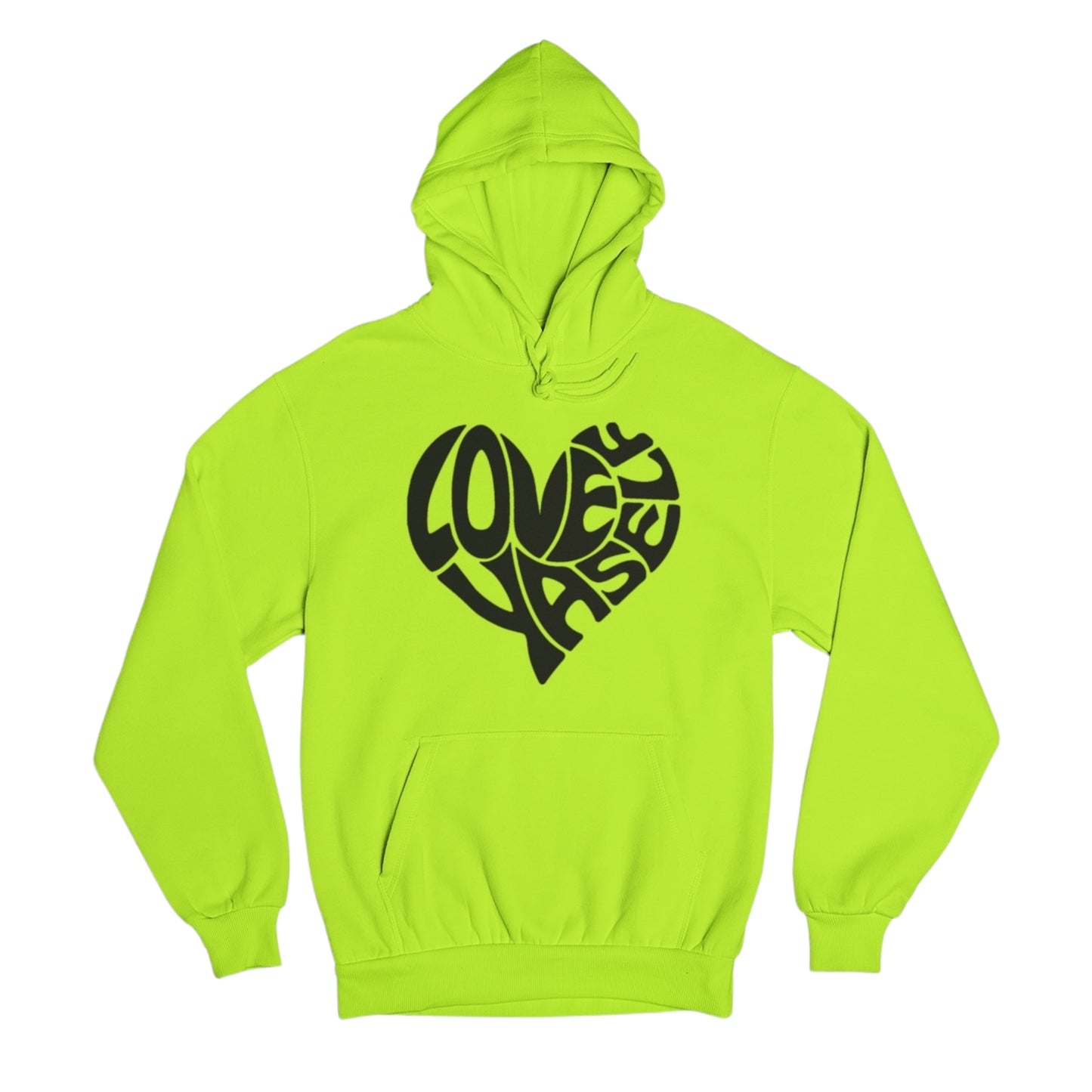 Safety Green/Black Love Yaself Hoodie