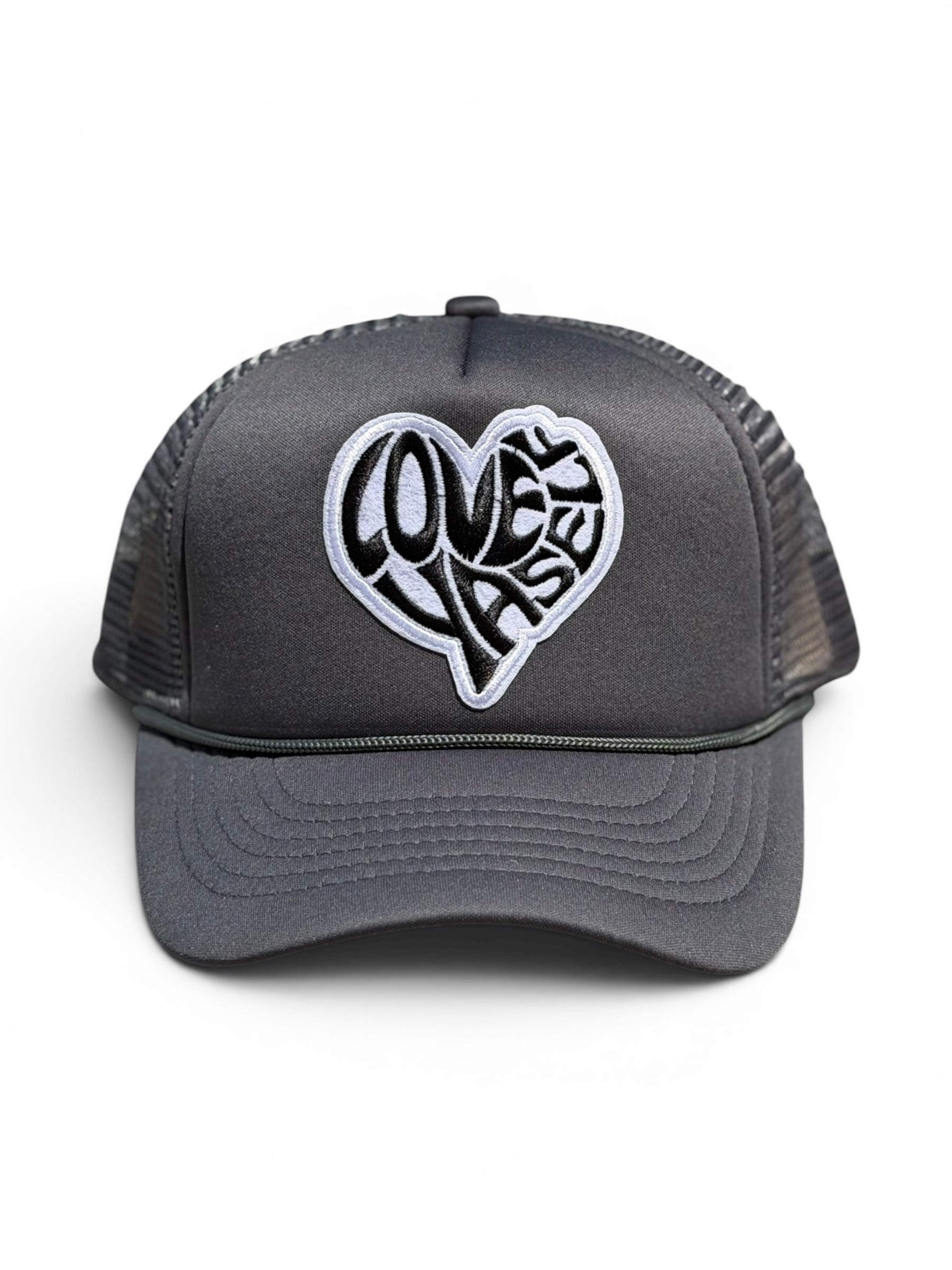 Charcoal Grey Signature Love Yaself Trucker Hat