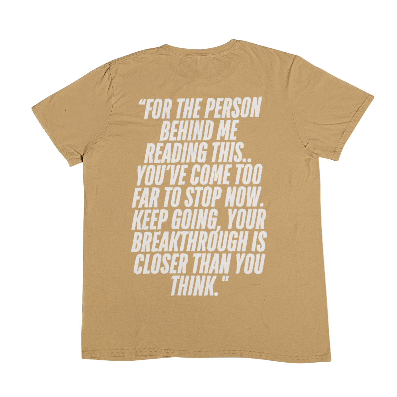 Beige Love Yaself Breakthrough T-Shirt