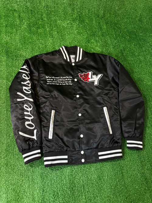 Black Love Yaself “I Am Loved” Varsity Jacket