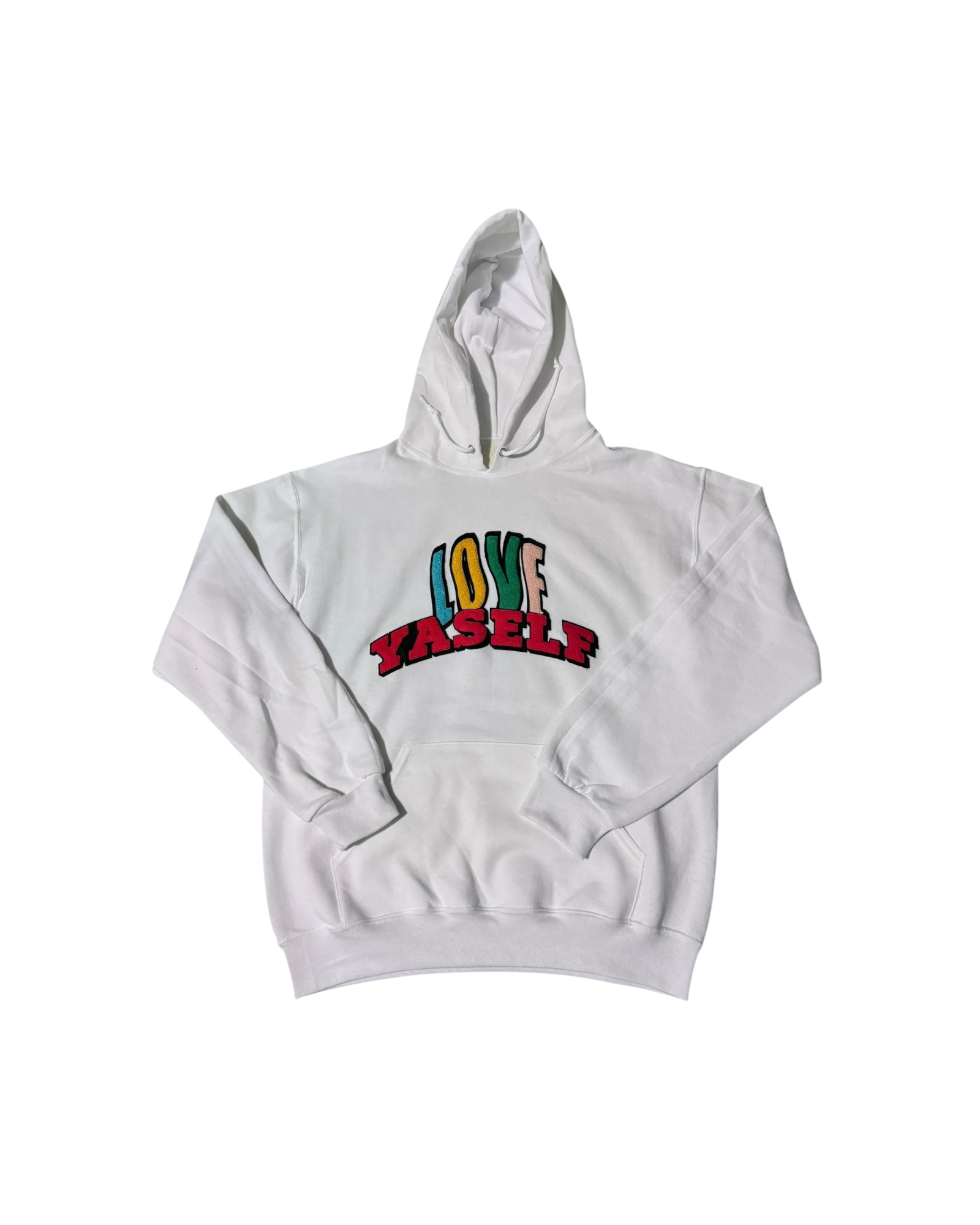White Love Yaself Ripple Effect Hoodie
