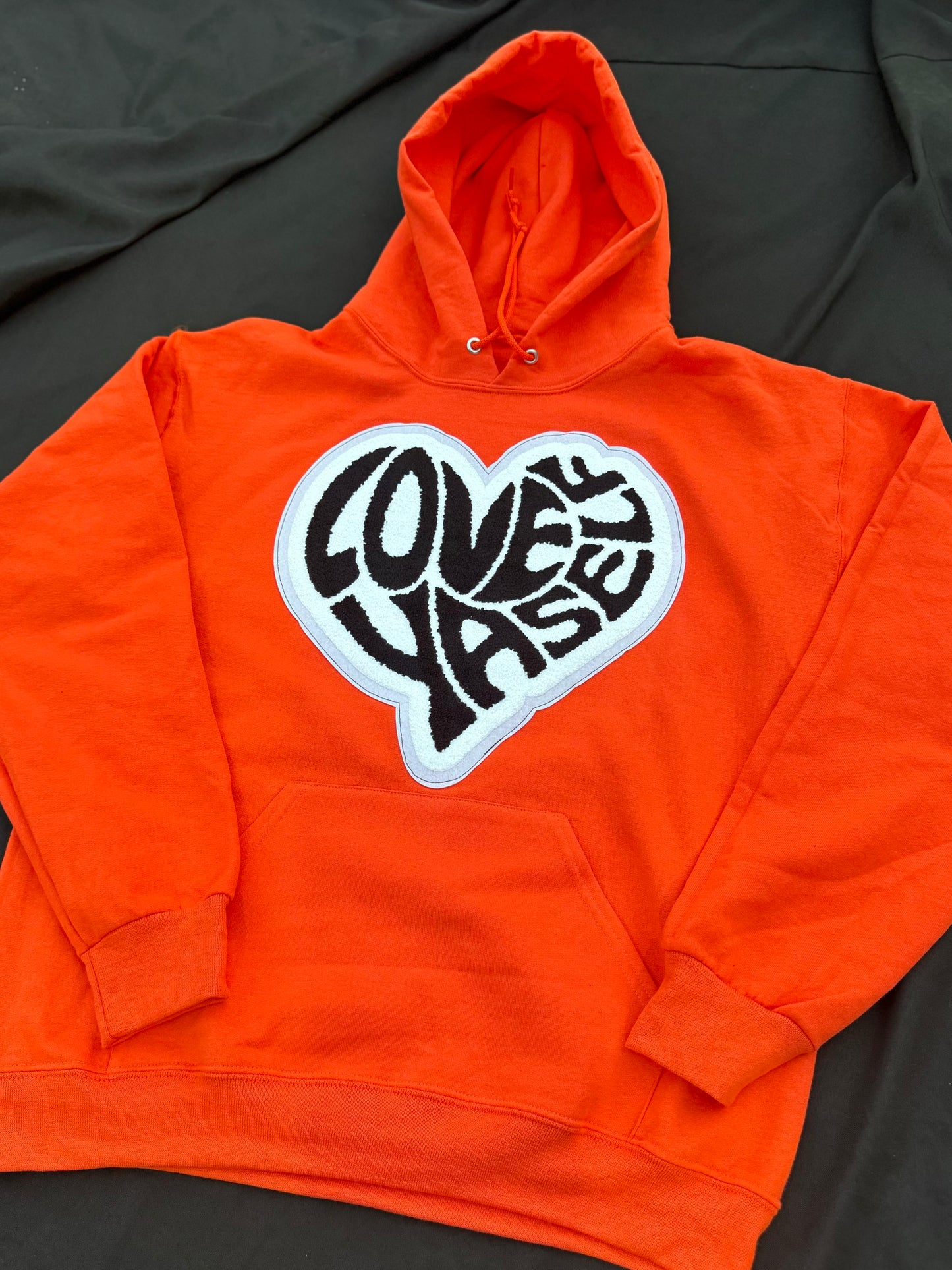 Orange/Black Patch Hoodie