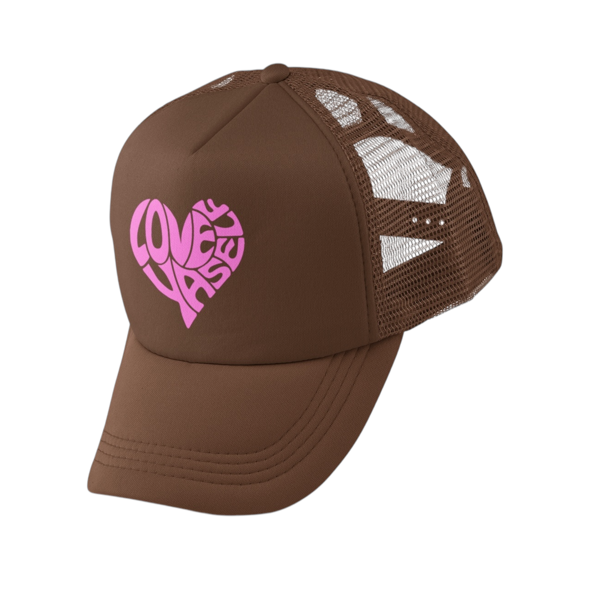 Brown/Pink Love Yaself Trucker Hat