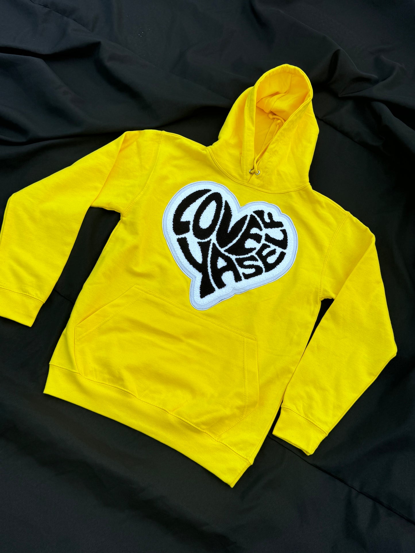 Yellow/Black Patch Hoodie