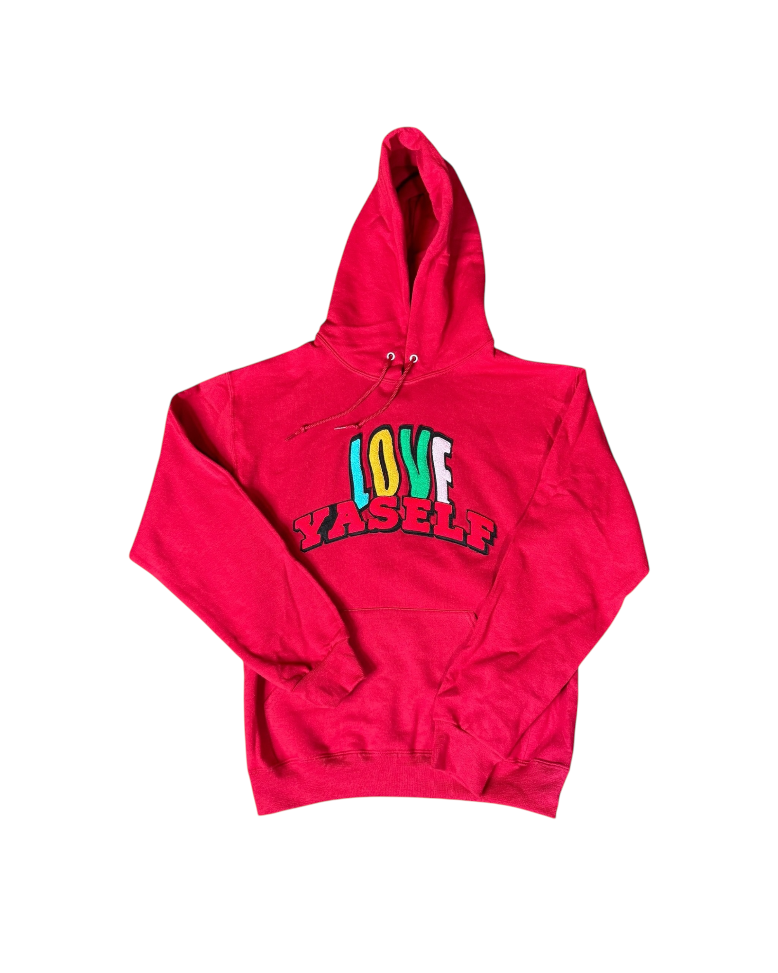 Red Love Yaself Ripple Effect Hoodie