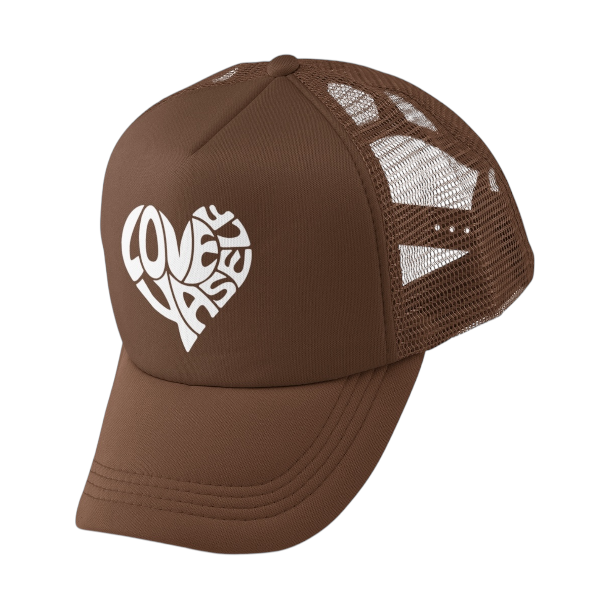 Brown/White Love Yaself Trucker Hat