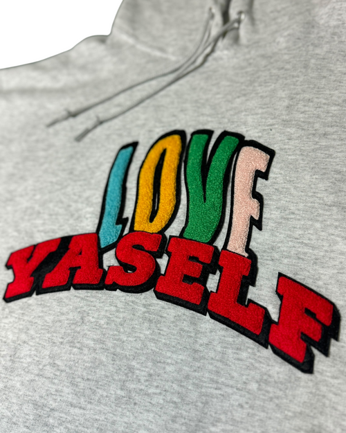 Ash Grey Love Yaself Ripple Effect Hoodie