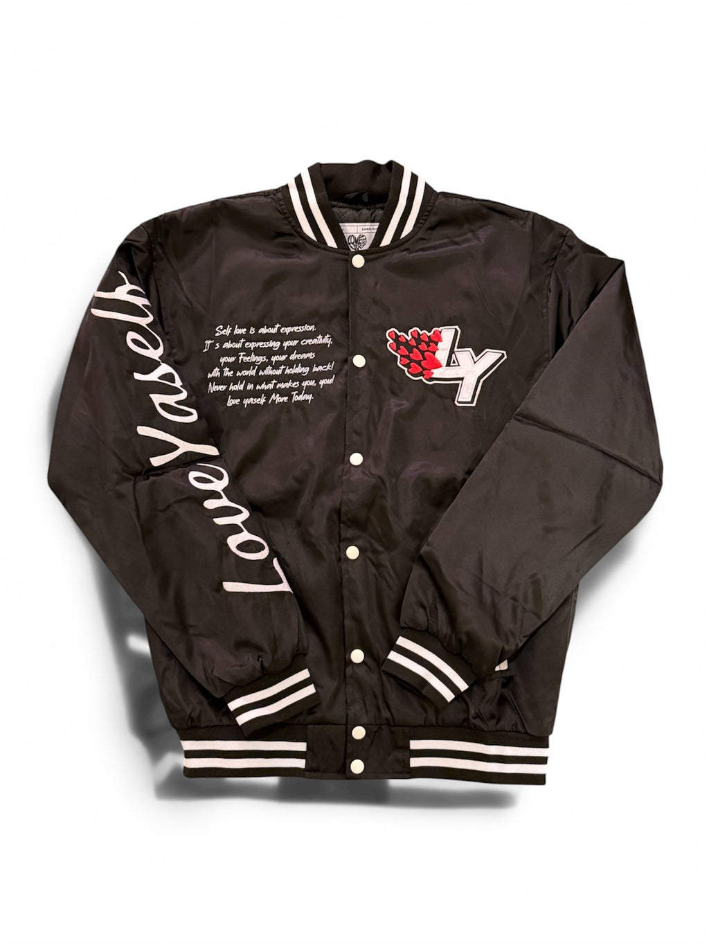 Black Love Yaself “Expression” Varsity Jacket