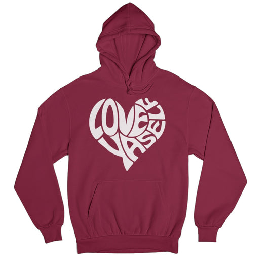 Maroon Love Yaself Hoodie