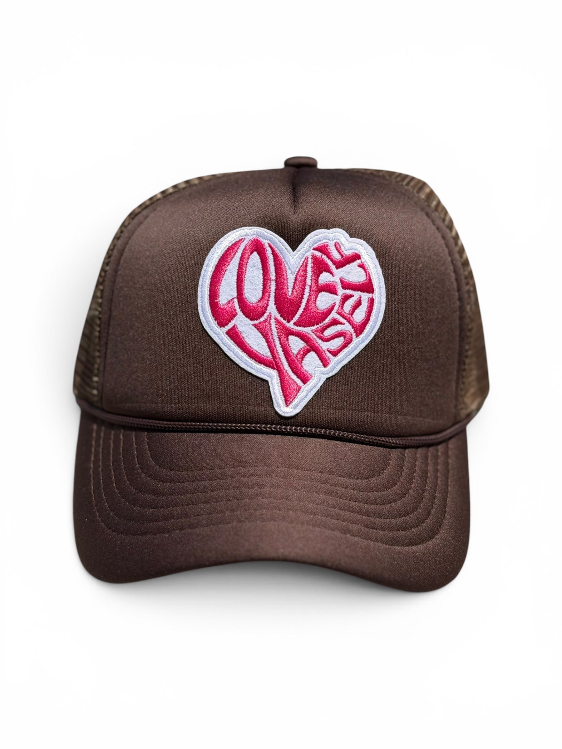 Brown & Pink Signature Love Yaself Trucker Hat