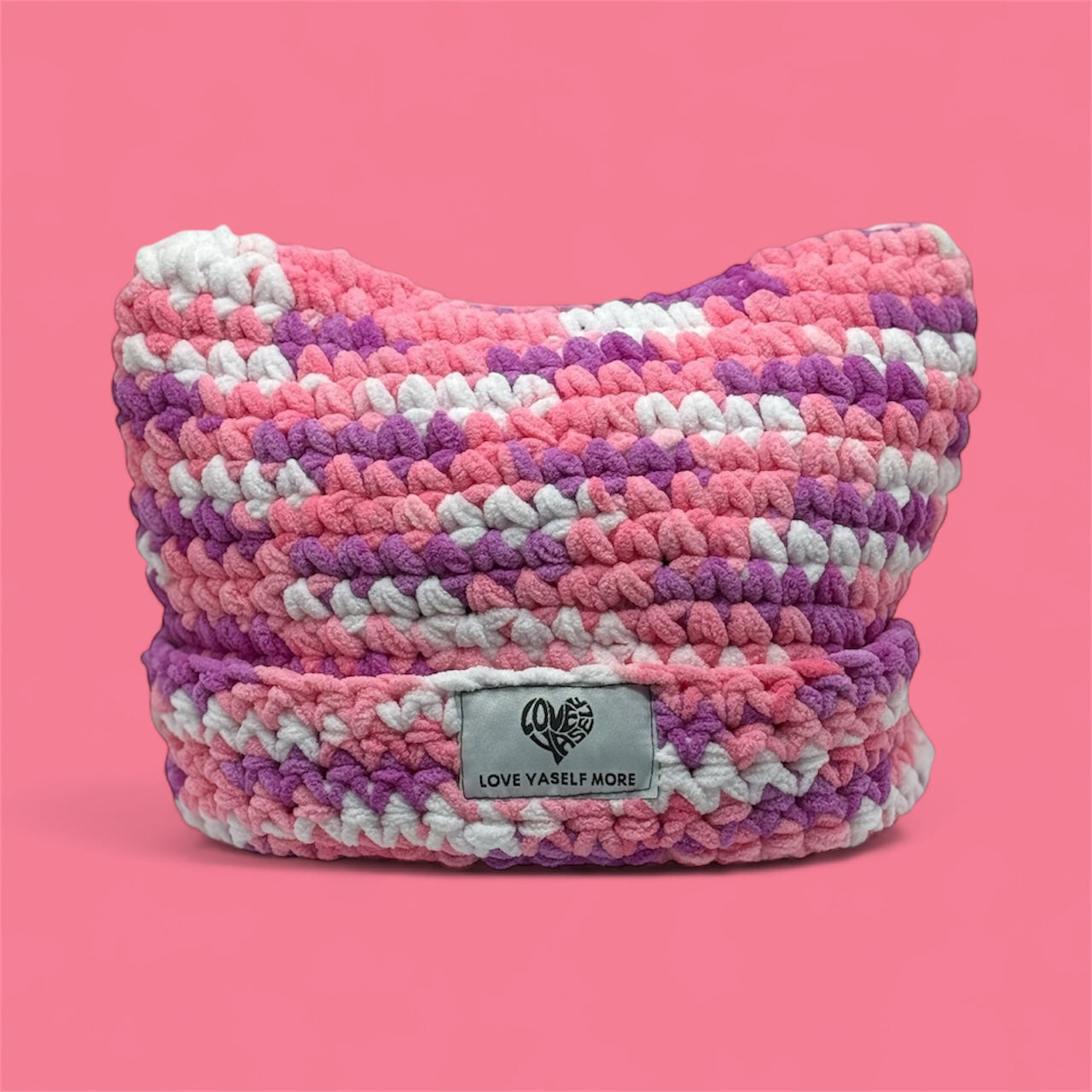 LYM Bubble Gum Crocheted Beanie