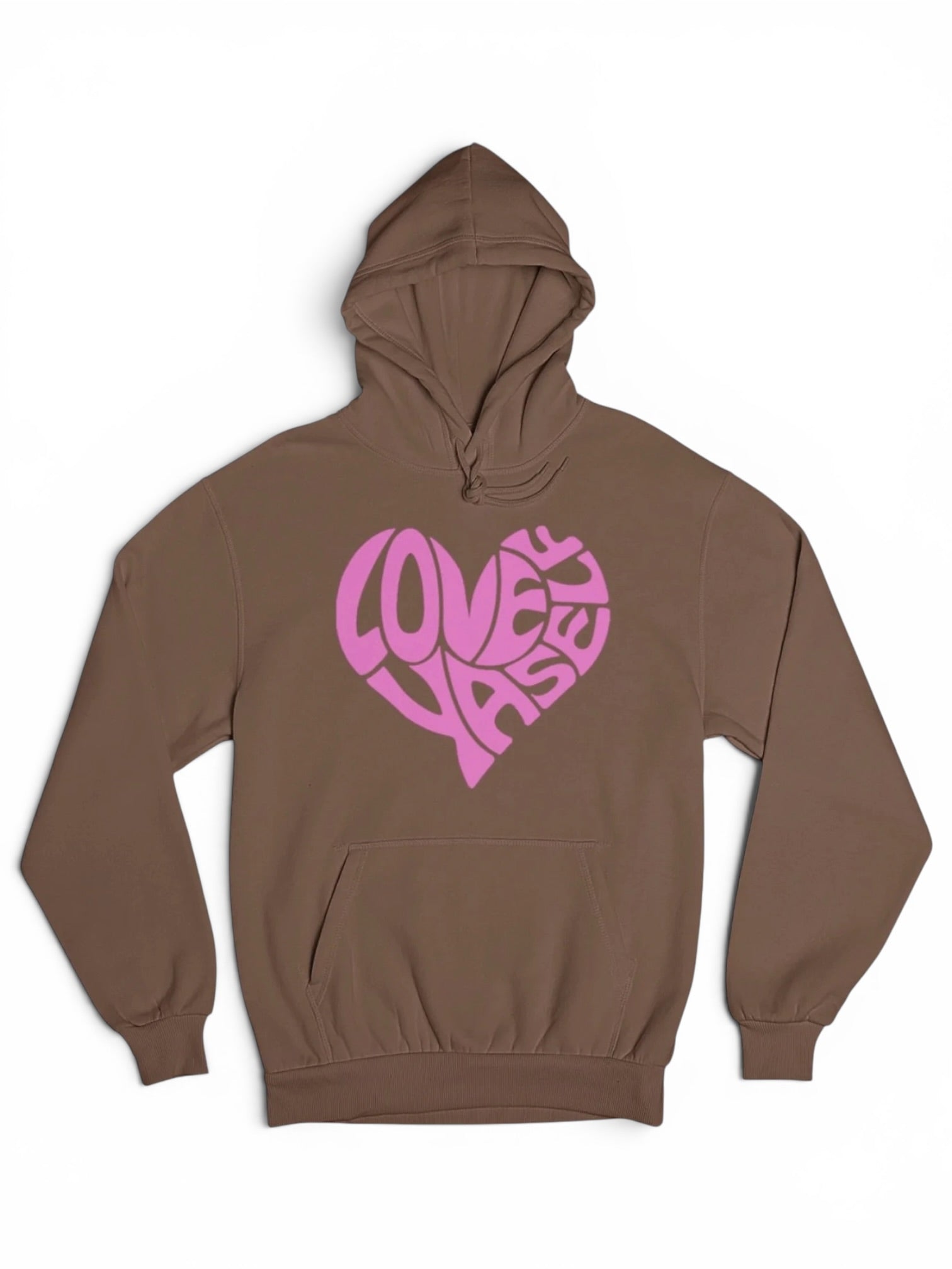 Brown & Pink Classic Love Yaself Hoodie