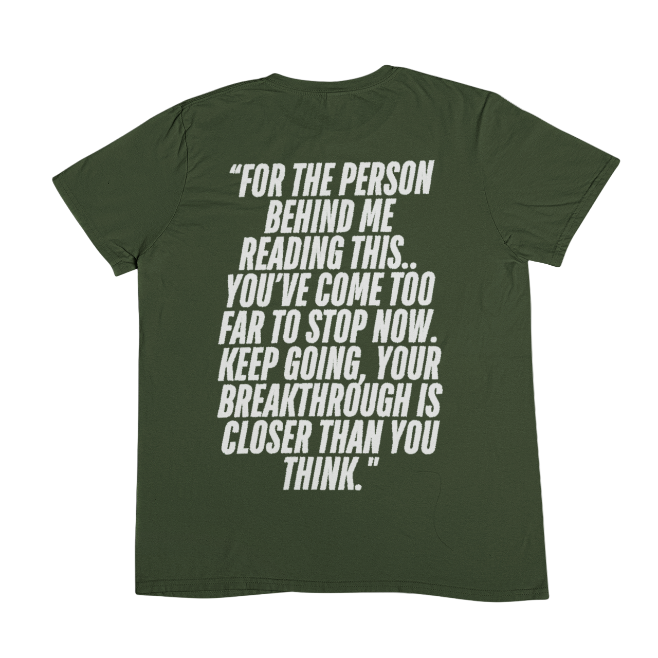 Olive Love Yaself Breakthrough T-Shirt