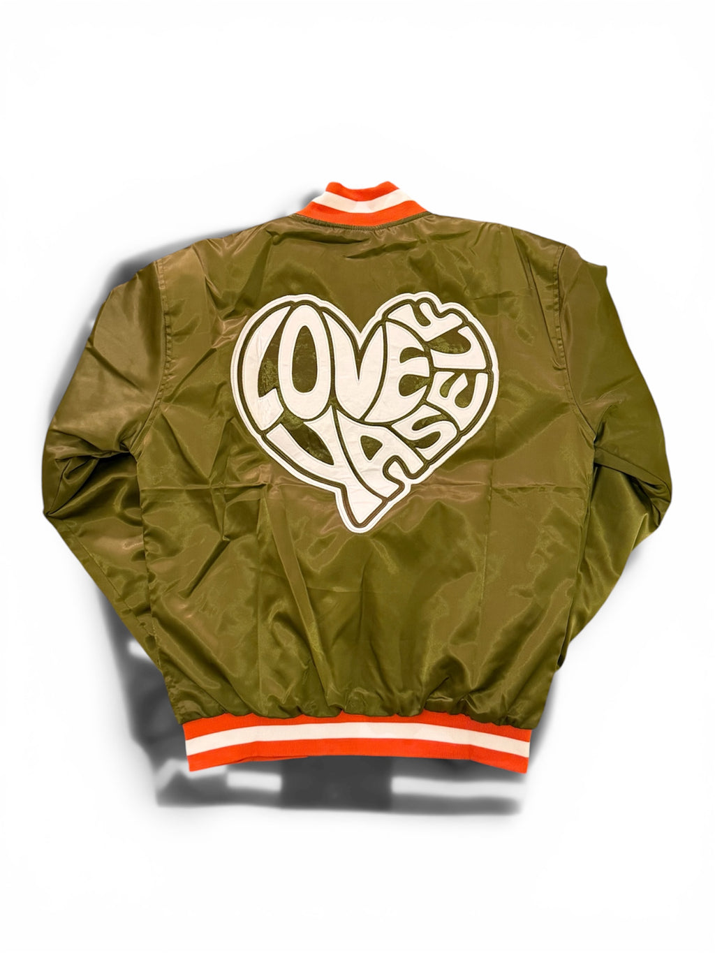 Olive Love Yaself “Expression” Varsity Jacket