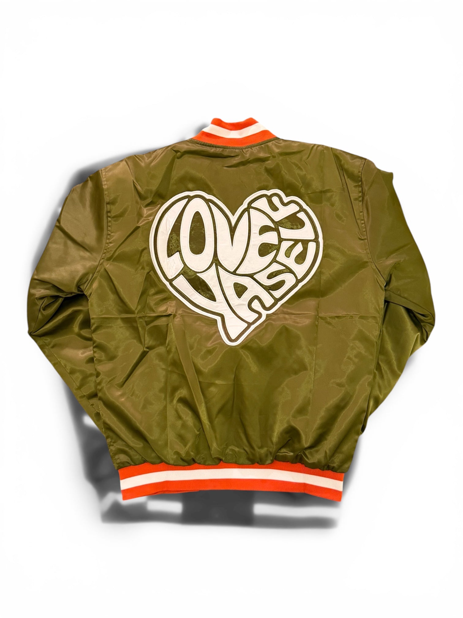 Olive Love Yaself “Expression” Varsity Jacket