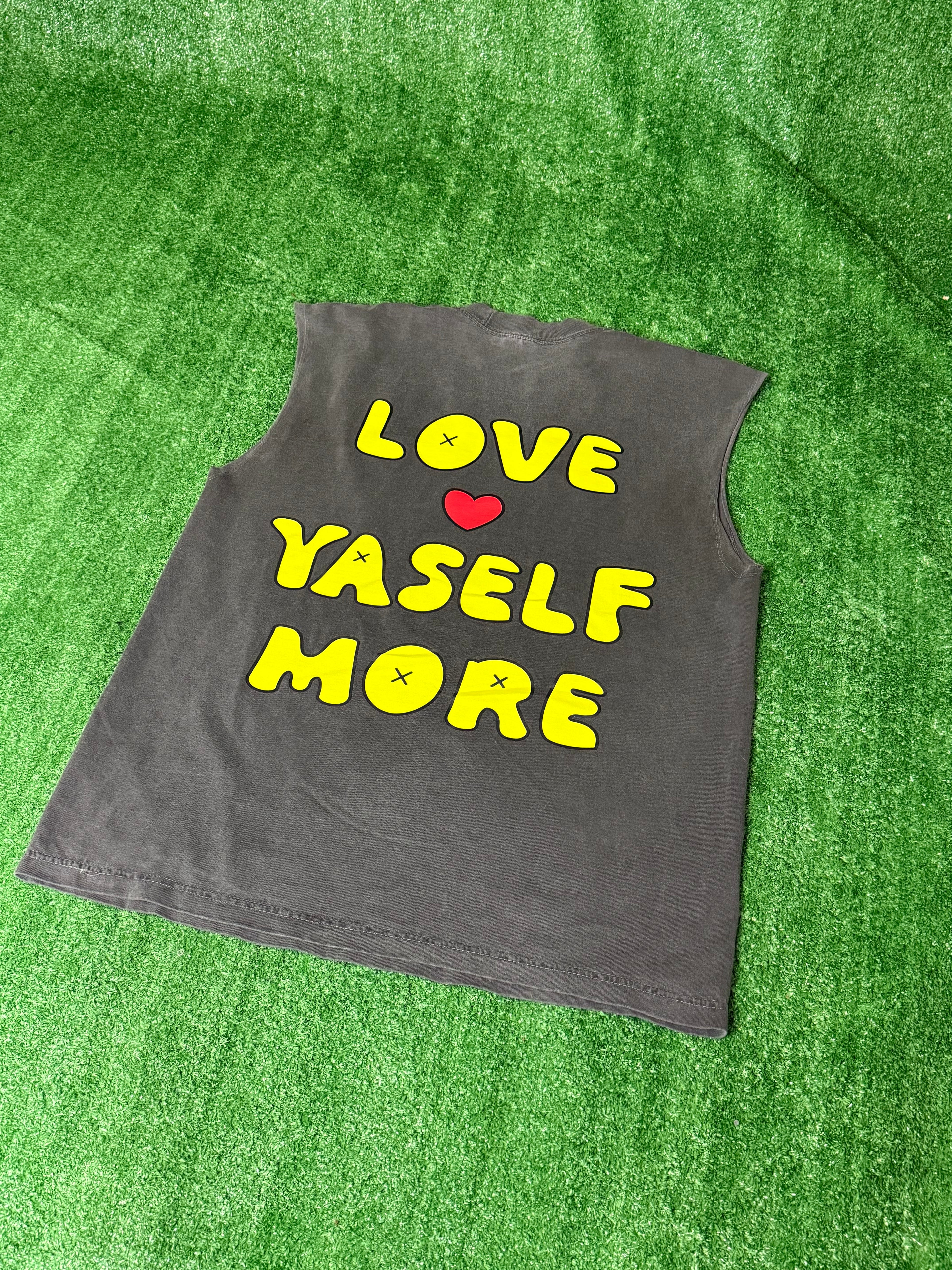 Love Yaself More Grey Tank