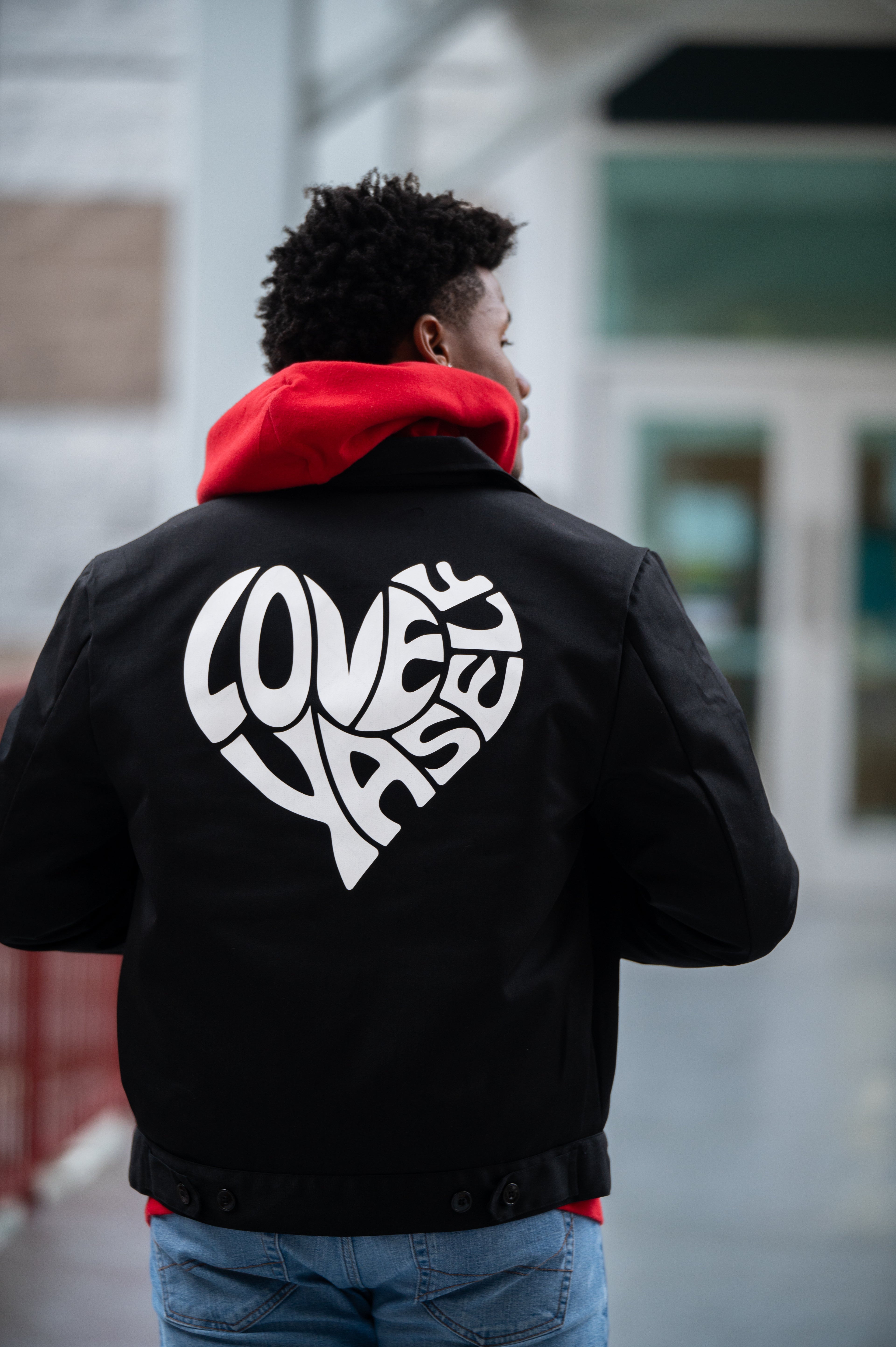 BLACK LOVE YASELF MORE WORK JACKET
