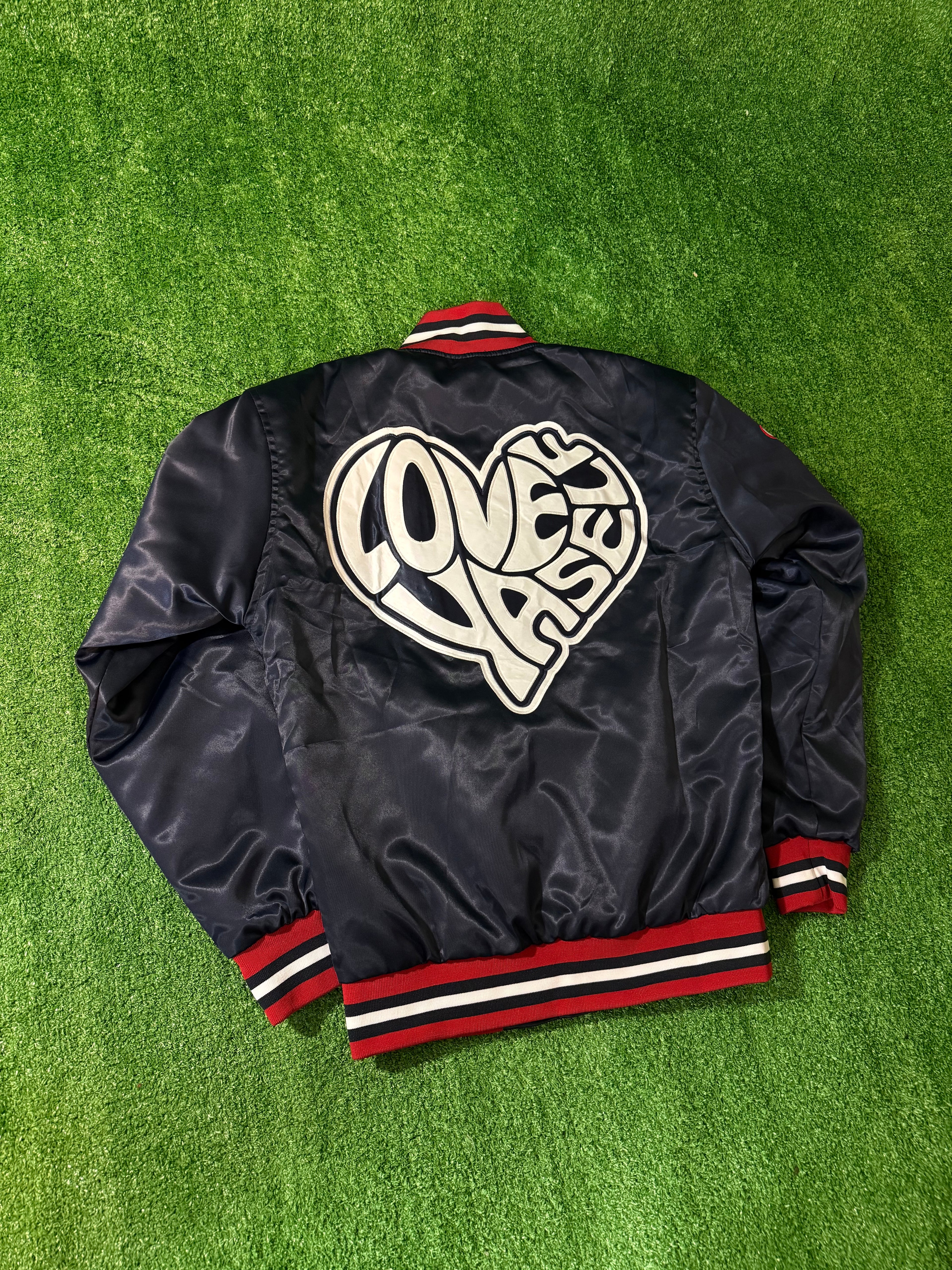 Navy Blue Love Yaself “Greatness” Varsity Jacket