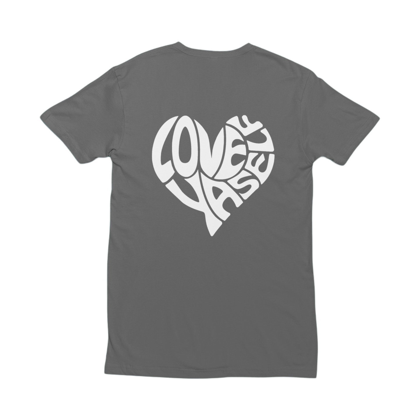 Love Yaself More Charcoal/White Tee