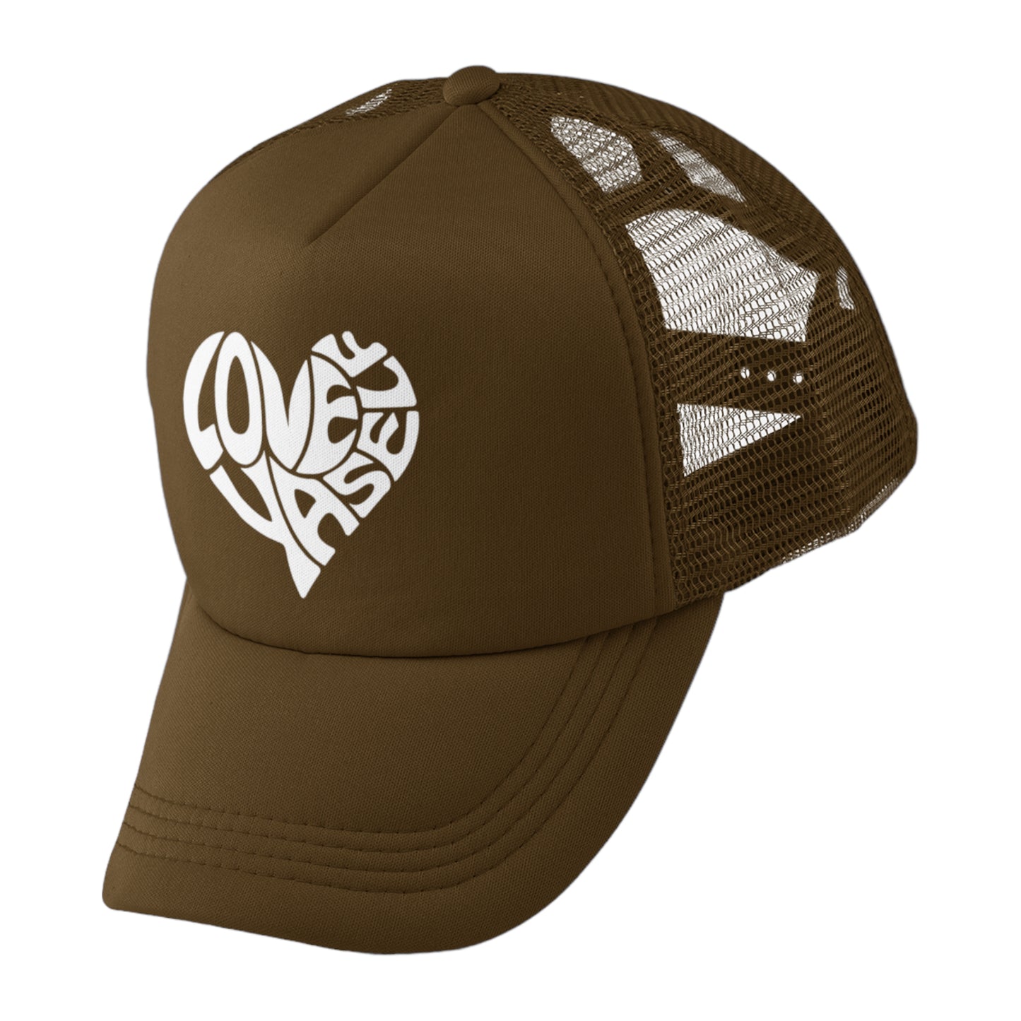 Brown/White Love Yaself Trucker Hat