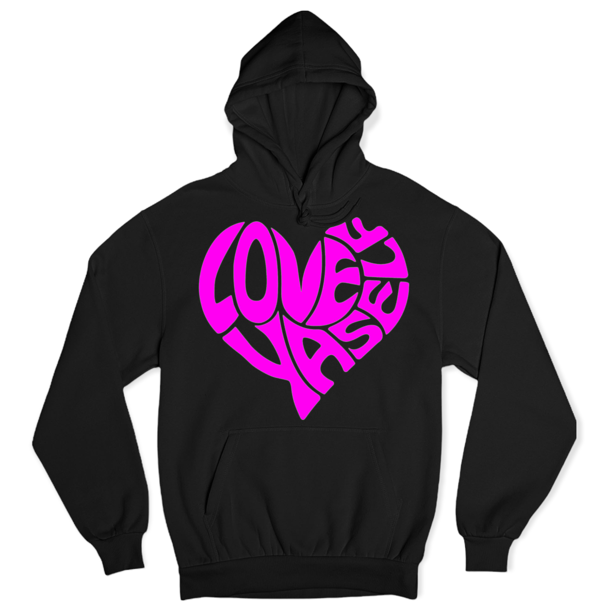 Black/Pink Love Yaself Hoodie
